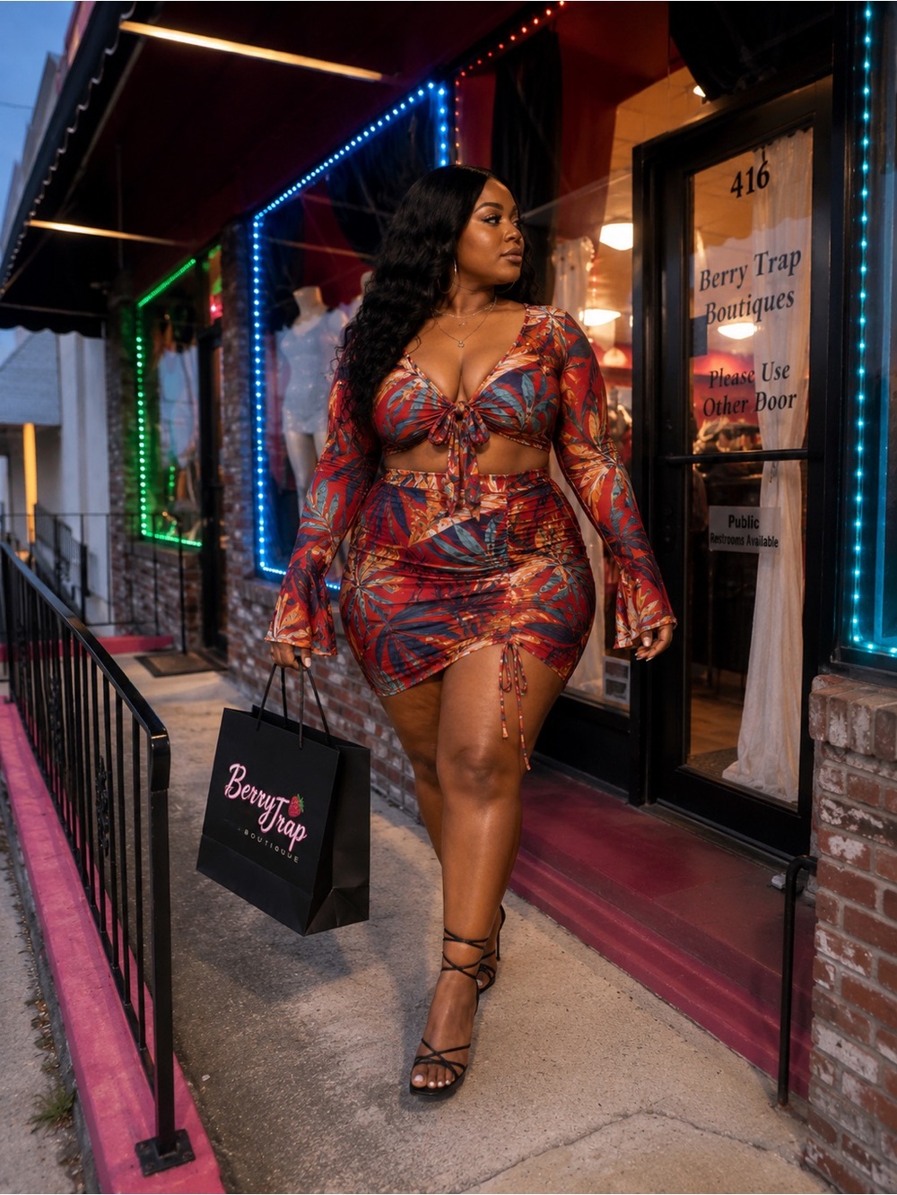 Plus Size Skirt Set